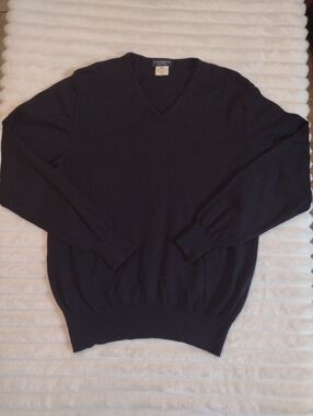 Morgano Italy Men M Virgin 100% New Wool Long Sleeve Layering Sweater *READ*